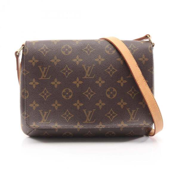 Louis Vuitton Handbags - LOUIS VUITTON Brown Monogram Leather Shoulder Bag